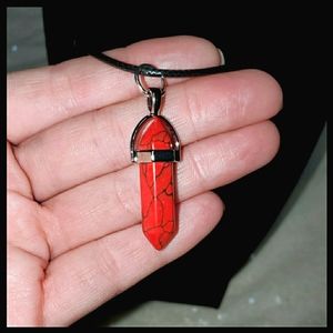Red Jasper Chakra Healing Pendant Necklace